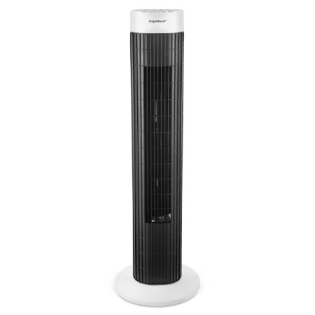 Ventilador de torre, 30 polegadas, 3 velocidades, preto e branco