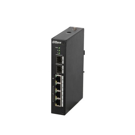 Dahua Technology PFS3206-4P-96 switch di rete Gestito L2 Fast Ethernet (10 100) Supporto Power over Ethernet (PoE) Nero
