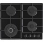 Gorenje GTW641EB piano cottura Nero Da incasso 60 cm Gas 4 Fornello(i)