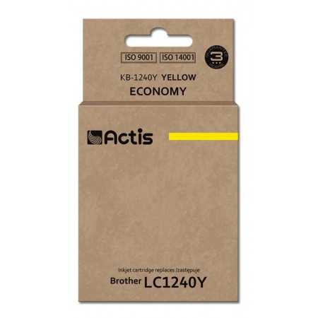 Actis KB-1240Y Ink (replacement for Brother LC1240Y/LC1220Y- Standard- 19 ml- yellow)