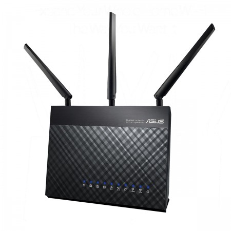 ASUS DSL-AC68U router sem fios Gigabit Ethernet Dual-band (2,4 GHz   5 GHz) Preto