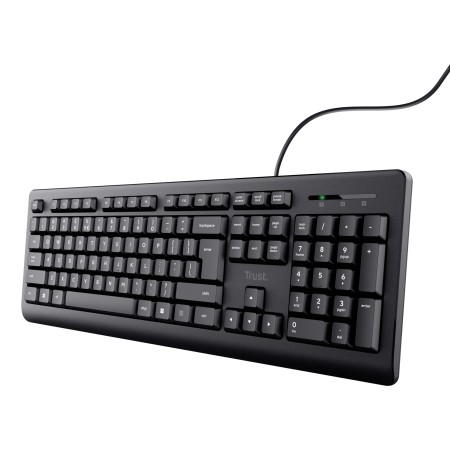 Trust 24639 tastiera Ufficio USB No Inglese US Nero