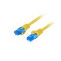 LANBERG PATCHCORD S/FTP CAT.6A 10M YELLOW LSZH