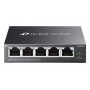 TP-Link Omada ES205G Gerido Gigabit Ethernet (10 100 1000) Power over Ethernet (PoE) Preto