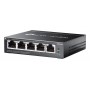 TP-Link Omada ES205G Gerido Gigabit Ethernet (10 100 1000) Power over Ethernet (PoE) Preto