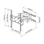 Techly Supporto a Muro per TV LED LCD 42-70'' Full Motion Braccio Doppio (ICA-PLB 147XL)
