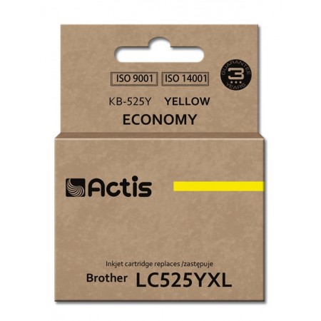 Actis KB-525Y Ink (replacement for Brother LC525Y- Standard- 15 ml- yellow)