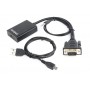 Gembird A-VGA-HDMI-01 video cable adapter 0.15 m HDMI Type A (Standard) VGA (D-Sub) Black