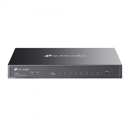 TP-Link Omada SG2008 switch de rede Gerido L2 L2+ Gigabit Ethernet (10 100 1000) Preto