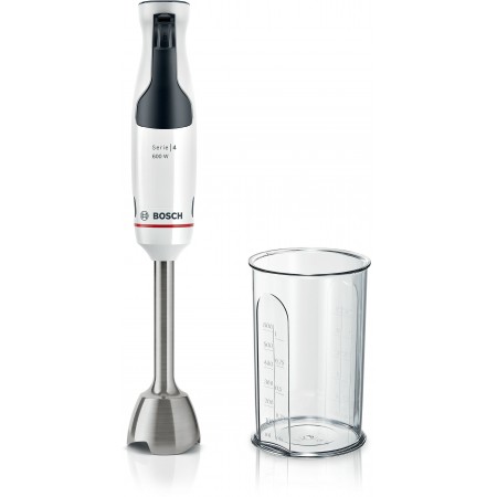 Bosch Serie 4 MSM4W210 liquidificador 0,6 l Varinha mágica 600 W Preto, Branco