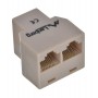 Lanberg AD-RJ45-2RJ45-OU network splitter Beige