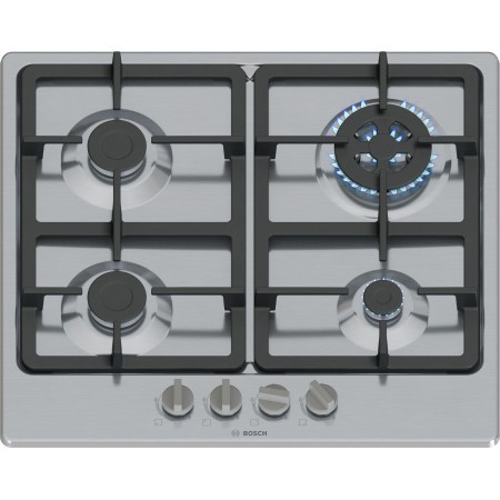 Bosch Serie 4 PGH6B5K90 placa Aço inoxidável Embutido 58 cm Gás 4 zona(s)