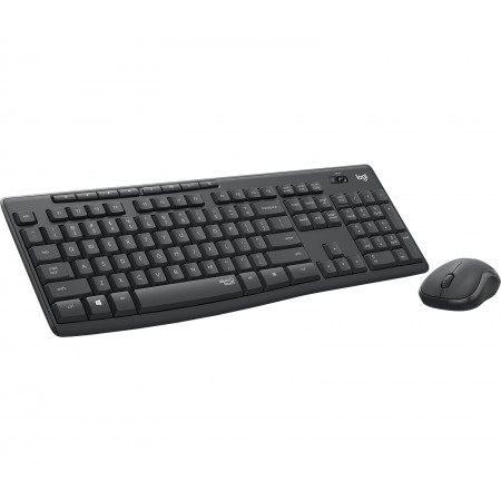 Logitech MK295 Silent Wireless Combo teclado Rato incluído Escritório USB QWERTY Estados Unidos (Internacional) Grafite