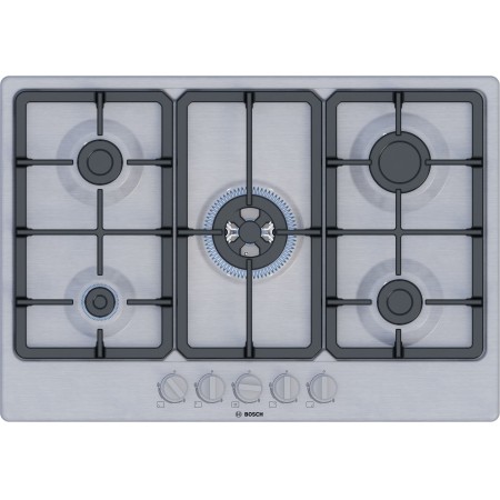 Bosch Serie 4 PGQ7B5K90 placa Aço inoxidável Embutido 75 cm Gás 5 zona(s)