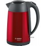 Bosch TWK3P424 chaleira elétrica 1,7 l 2400 W Cinzento, Vermelho