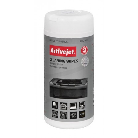 Activejet AOC-301 Universal cleaning wipes 100 pcs.