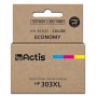 Actis KH-303CR Ink (replacement for HP 303XL T6N03AE- Premium- 18ml- 415 pages- color: cyan, magenta, yellow)