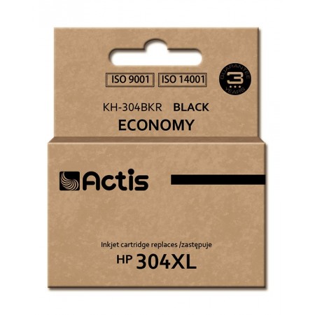 Actis KH-304BKR ink (replacement for HP 304XL N9K08AE- Premium- 20 ml- black)