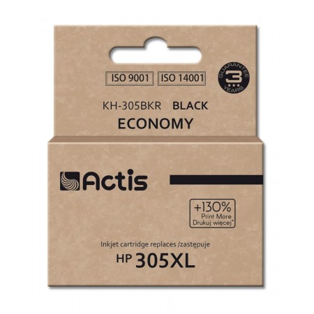 Actis KH-305BKR Ink (replacement for HP 305XL 3YM62A- Standard- 20 ml- black)