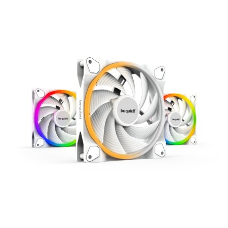 be quiet! Light Wings White | 140mm PWM high-speed Triple-Pack Caixa de computador Ventoinha 14 cm Branco 3 unidade(s)