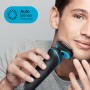 Braun Series 5 51-M1000s Máquina de barbear com lâminas que se adaptam ao contorno do rosto Preto, Azul