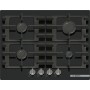 Bosch Serie 4 PNP6B6K40 placa Preto Embutido 59 cm Gás 4 zona(s)