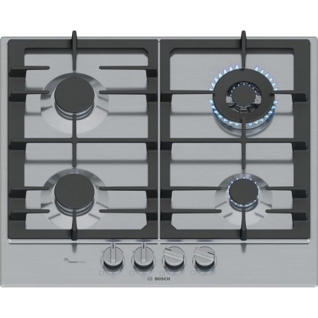 Bosch Serie 6 PCH6A5I90 Piano cottura a gas 60 cm 4 fuochi Acciaio Inox