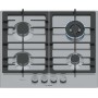 Bosch Serie 6 PCH6A5I90 Piano cottura a gas 60 cm 4 fuochi Acciaio Inox