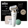 Braun Silk-épil 9 Flex 9-071 3D 40 pinças Dourado, Branco