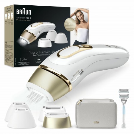 Braun Silk-expert Pro PL5356 Luz Pulsada Intensa (IPL) Dourado, Branco