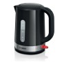 Bosch TWK6A513 chaleira elétrica 1,7 l 2200 W Preto, Aço inoxidável