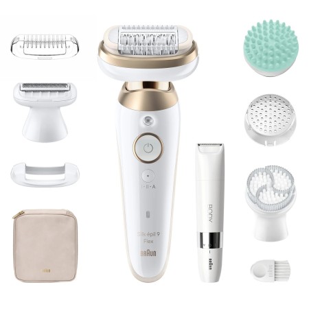 Braun Silk-épil 9 Flex SkinSpa 9-481 3D Dourado, Branco