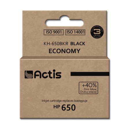 Actis KH-650BKR Ink (replacement for HP 650 CZ101AE- Standard- 15 ml- black)