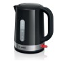 Bosch TWK6A513 electric kettle 1.7 L 2200 W Black, Stainless steel