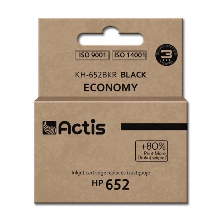 Actis KH-652BKR Ink (replacement HP 652 F6V25AE- Standard- 15 ml- 650 pages, black)