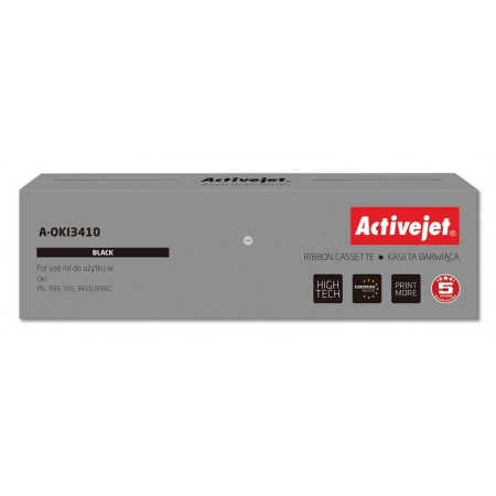 Activejet A-OKI3410 Ink ribbon (replacement for OKI 9002308- Supreme- 10.000.000 characters black)