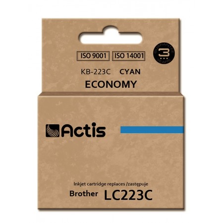 Actis KB-223C ink (replacement for Brother LC223C- Standard- 10 ml- cyan)