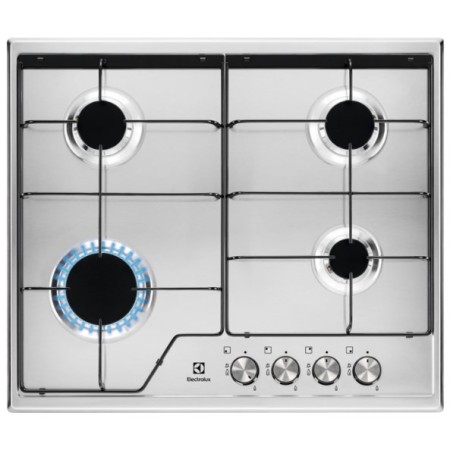 Electrolux KGS6424BX Aço inoxidável Embutido 60 cm Gás 4 zona(s)