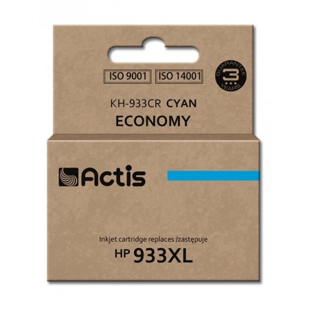 Actis KH-933CR Ink (replacement HP 933XL CN054AE- Standard- 13 ml- cyan)