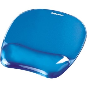 Fellowes CRYSTAL Mouse & Wrist Pad Gel cyan Fellowes 9114120 tapete de rato Azul