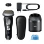 Braun Series 9 9460cc Máquina de barbear com lâminas que se adaptam ao contorno do rosto Preto