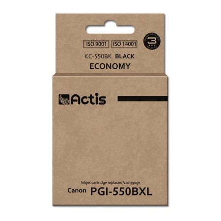 Actis KC-550Bk ink for Canon printer- Canon PGI-550Bk replacement- Standard- 23 ml- black (with chip)