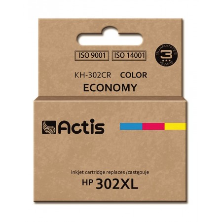 Actis KH-302CR ink (replacement for HP 302XL F6U67AE- Premium- 21 ml- color)