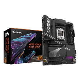 GIGABYTE X870 AORUS ELITE WIFI7 Motherboard - Supports AMD Ryzen 9000 CPUs, 16+2+2 phases VRM, up to 8000MHz DDR5 (OC), 3xPCIe  GIGABYTE X870 AORUS ELITE WIFI7 AMD X870 Ranhura AM5 ATX