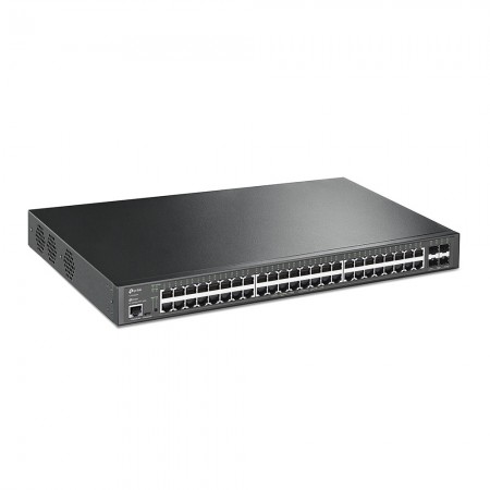 TP-Link JetStream TL-SG3452XP switch de rede Gerido L2+ Gigabit Ethernet (10 100 1000) Power over Ethernet (PoE) 1U Preto