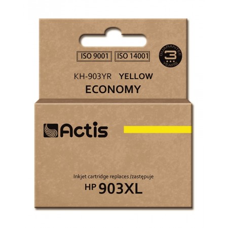 Actis KH-903YR ink (replacement for HP 903XL T6M11AE- Standard- 12 ml- yellow) - New Chip