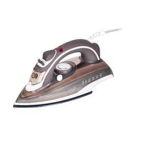 Adler AD 5030 iron Steam iron Ceramic soleplate 3000 W Brown, Grey, White Adler AD 5030 iron Steam iron Ceramic soleplate 3000 W Brown, Grey, White