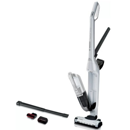 Bosch Serie 4 BCH3P2301 vassoura elétrica & aspirador vertical Aspirador vertical 2 em 1 Bateria Seco Sem bolsa 0,4 l Branco