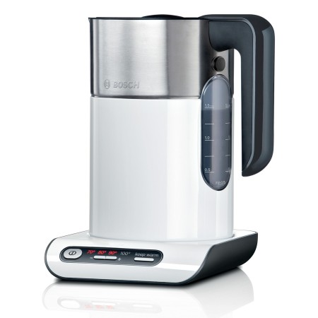 Bosch TWK8611P chaleira elétrica 1,5 l 2400 W Antracite, Aço inoxidável, Branco