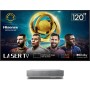Hisense 120L5HA TV de projeção Projetor de ultra curta distância 2700 ANSI lumens DLP UHD 4K (3840x2160) Prateado, Branco